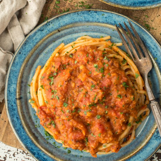 One Pot Lentil Bolognese