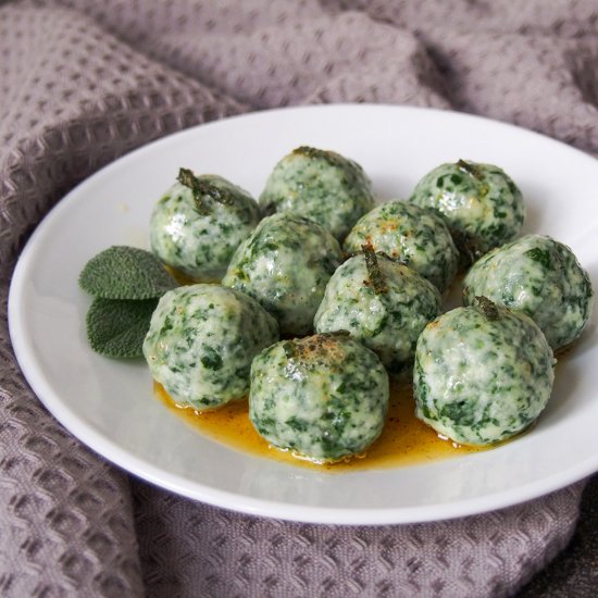 Ricotta and spinach gnudi