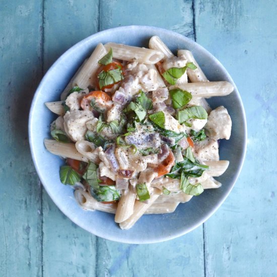 Chicken, Tomato and Spinach Pasta