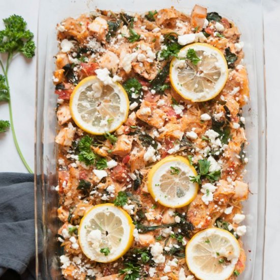 Lemon Chicken Squash Casserole