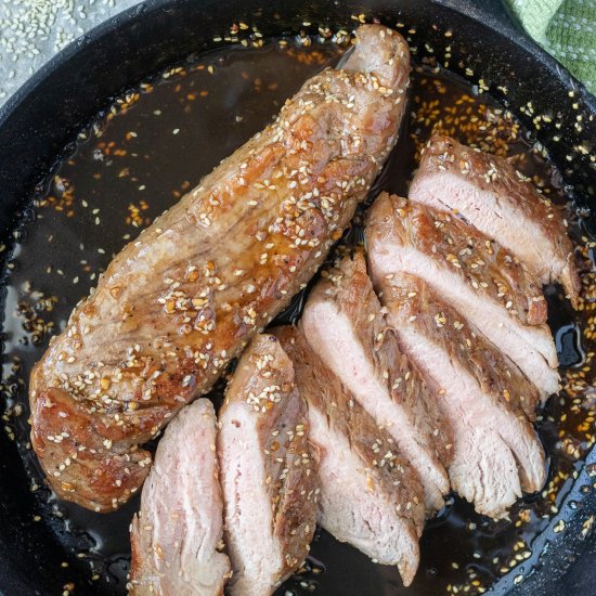 Honey Sesame Pork Tenderloin