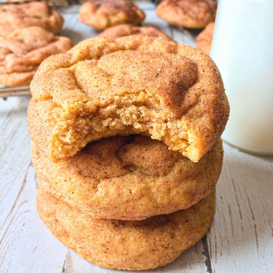 Pumpkin Snickerdoodle Cookies