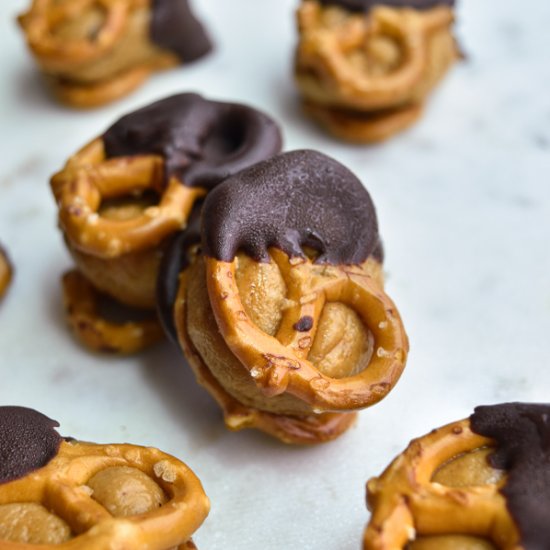 Cookie Dough Pretzel Bites