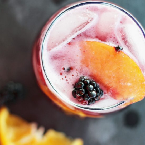 Rum + Peach Sangria