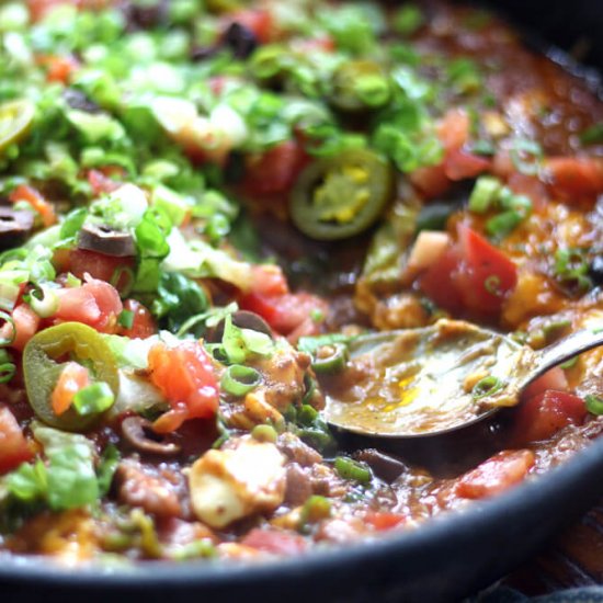 Skillet Chili Cheese Dip