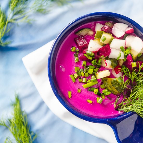 Beet Kvass cold soup