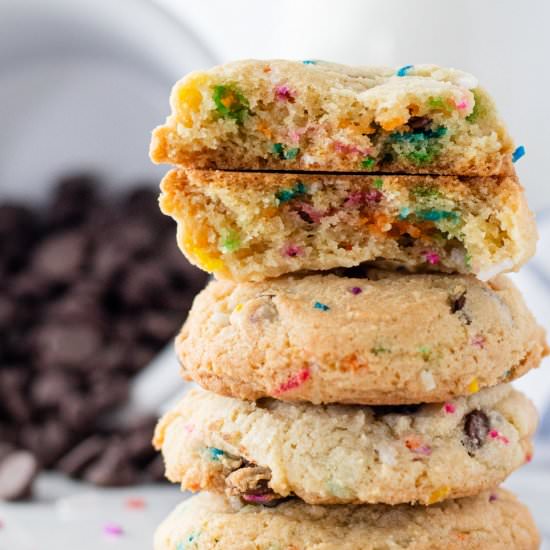 Chocolate Chip Funfetti Cookies