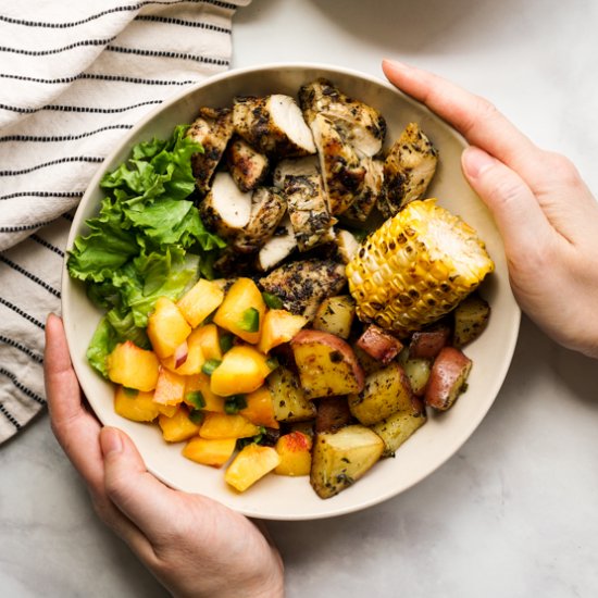 Grilled Chicken and Potato Bowl