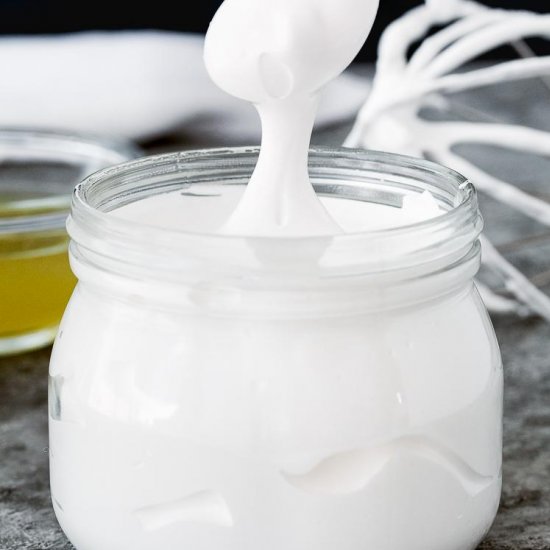 Homemade Eggless Marshmallow Fluff