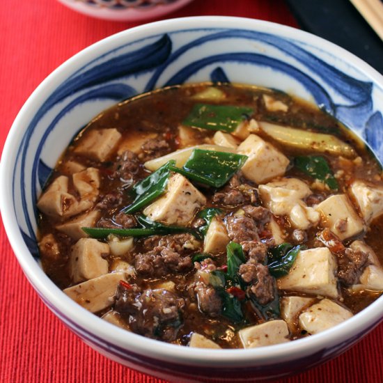 Spicy tofu with lamb