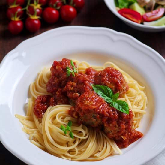 Juicy Baked Meatballs ‘Polpette’