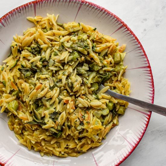 Creamy & Zesty Primavera Orzo