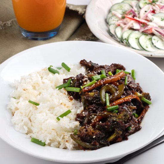 Healthy Mongolian Beef