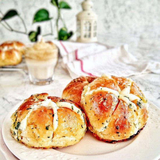 KOREAN CREAM CHEESE GARLIC BREAD