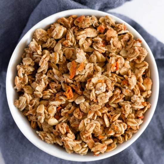 nut-free carrot cake granola