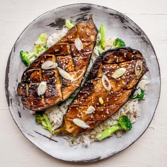 Miso-glazed Aubergine