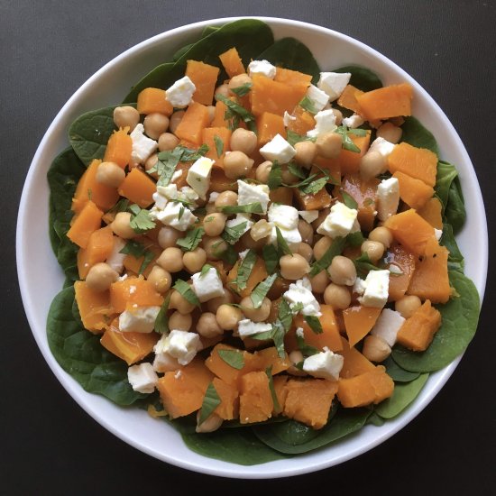 Butternut squash and Feta salad