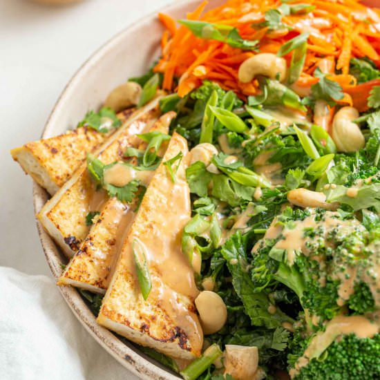 Tofu Kale Salad