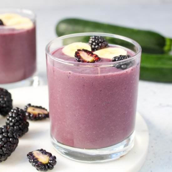 Blackberry zucchini smoothie