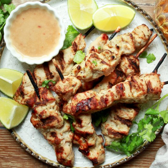 Chicken Satay Skewers