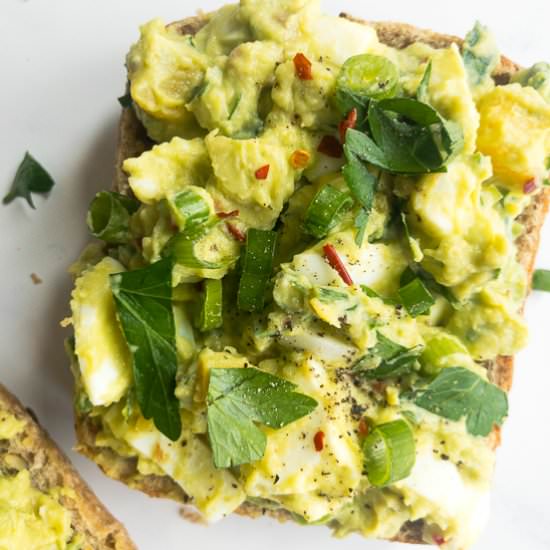 No Mayo Avocado Egg Salad