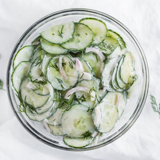 Creamy Cucumber Dill Salad