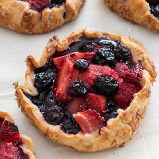 Mini Triple Berry Galettes