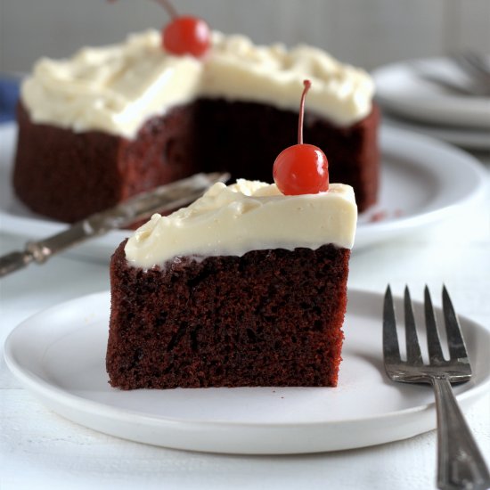 red velvet cake for two