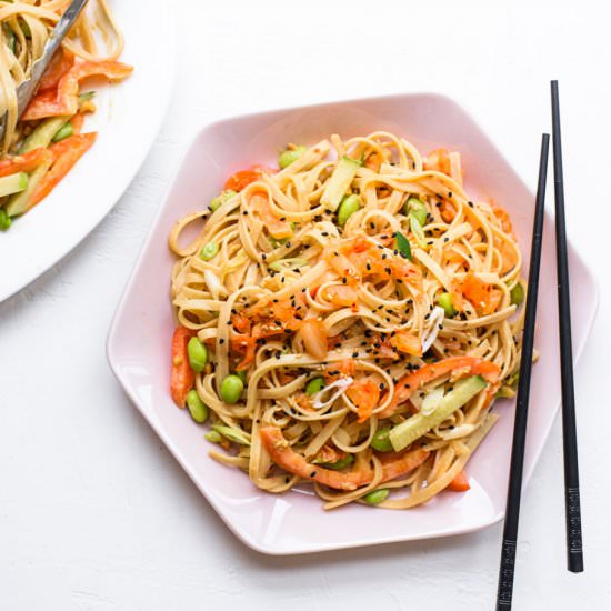 Cold Peanut Noodle Salad