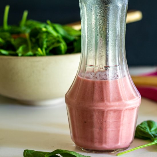 Rhubarb vinaigrette