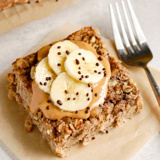 Banana Bread Baked Oatmeal