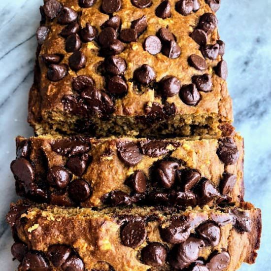 Healthy Pumpkin Oat Bread