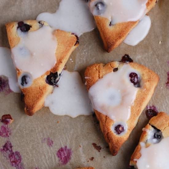 Healthy Blueberry Scones (Paleo,GF)