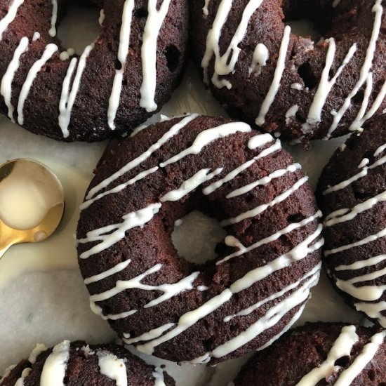 Paleo Chocolate Donuts with Glaze