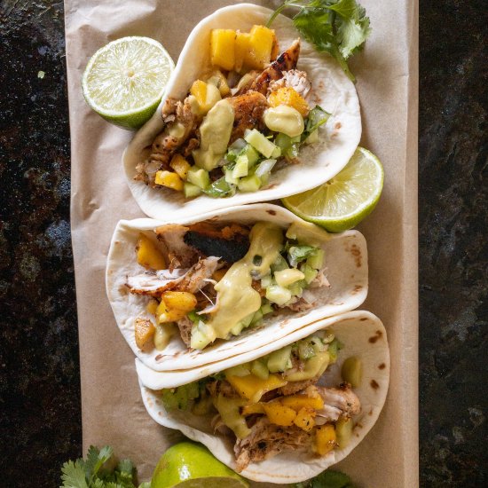 Mango & Habanero Chicken Tacos