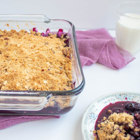 Blueberry Crisp with Oats