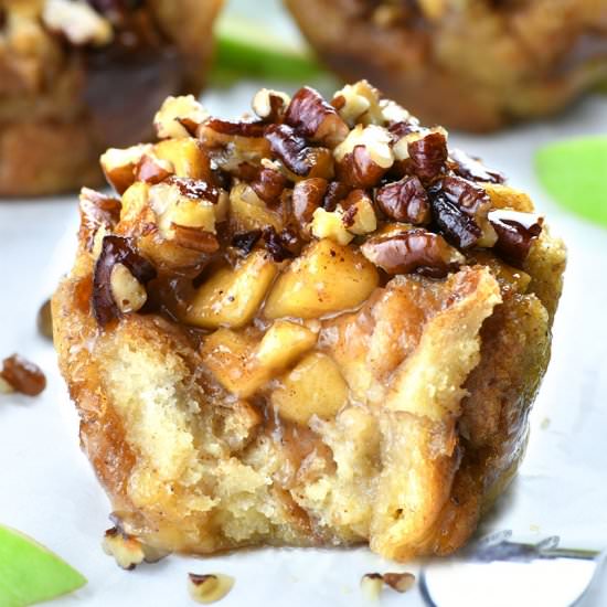 Apple Pecan French Toast Cups