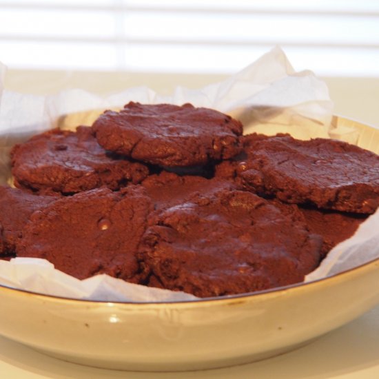 triple choc cookies