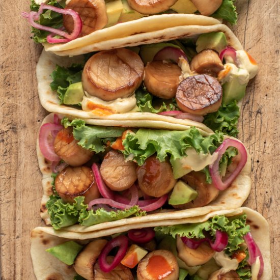 Vegan Scallop Tacos