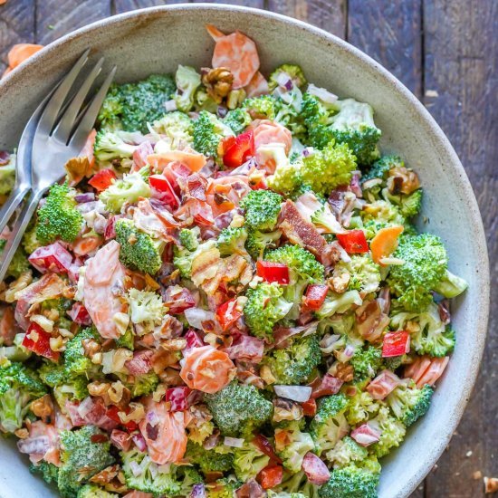 Keto Broccoli Bacon Salad Recipe