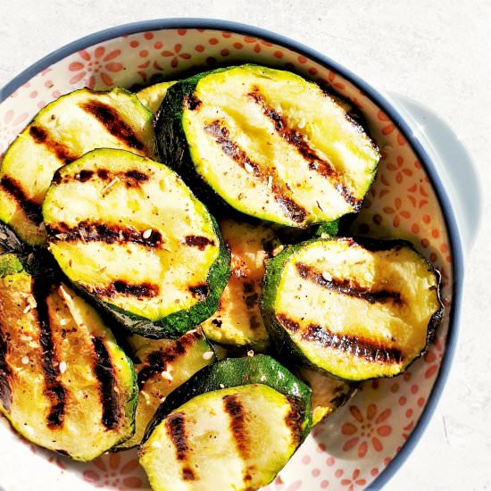 Griddled Courgettes / Zucchini