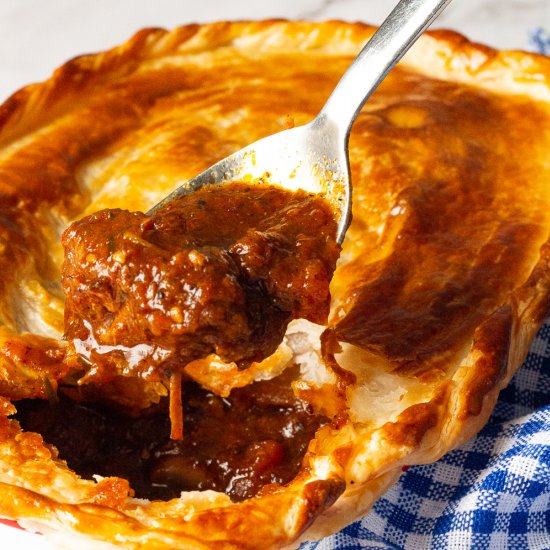 Chunky Beef And Mushroom Pie Recipe