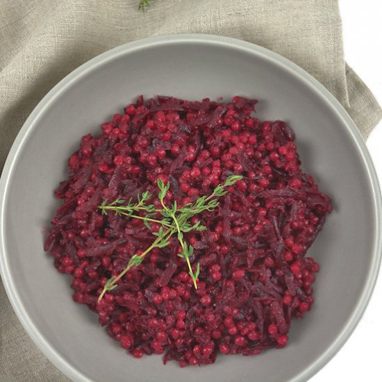 Pearl Couscous with Beets