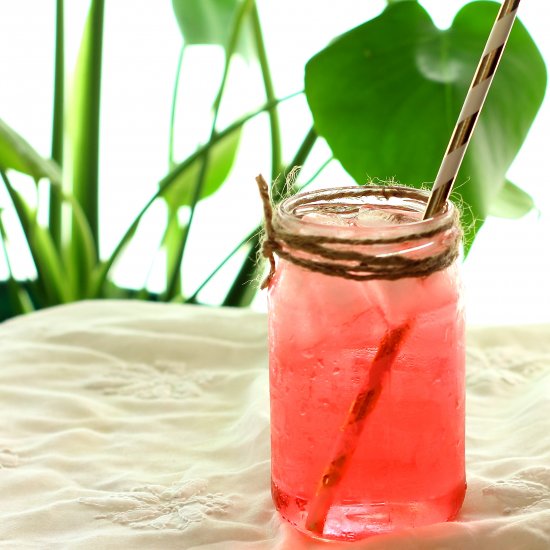 Rose Fizz Cocktail