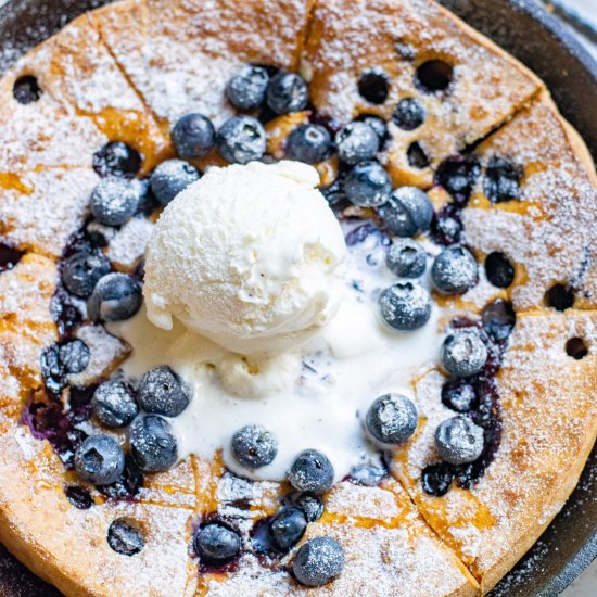 Pumpkin Blueberry DutchBaby Pancake