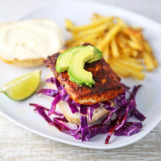 Blackened Mahi Mahi Sandwich