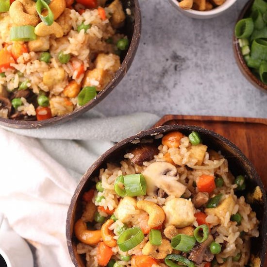 Vegetable Fried Rice w/ Tofu