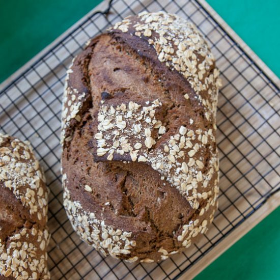 Sourdough Dark Molasses Bread