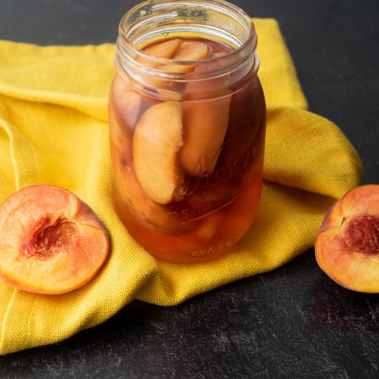 Fresh Peach Infused Vodka