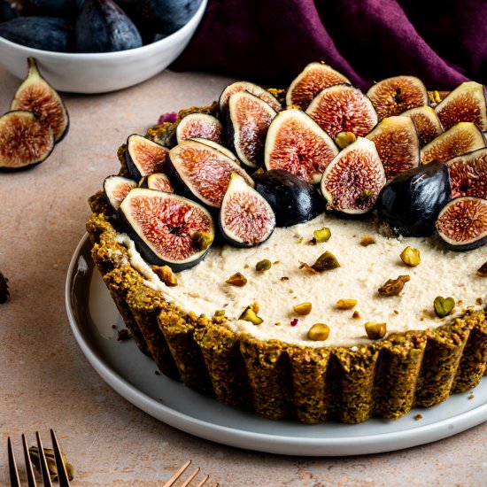 No Bake Mascarpone Fig Tart